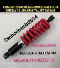 AMMORTIZZATORE REGOLABILE ADATTO PER MALAGUTI GRIZZLY LEM ITALJET HM 26 CM 