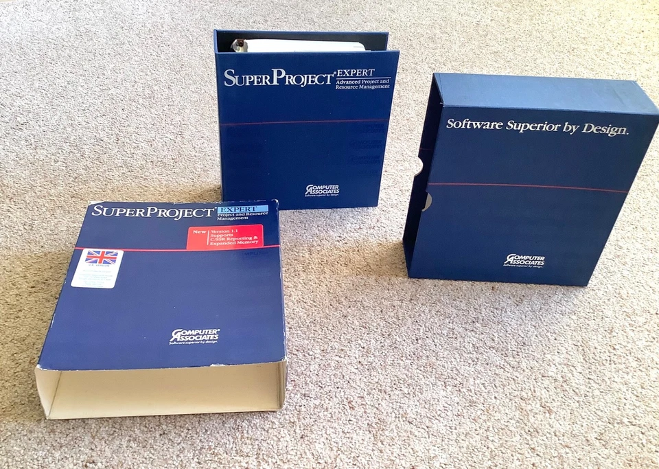SUPER PROJECT EXPERT v 1.1 DOS Computer Associates 1988 Vintage. Used once only. - Image 3 of 3