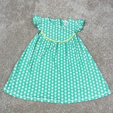 Matilda Jane Girls Green Dress Tulip Floral Flutter Sleeve Knit 6 Whimsical