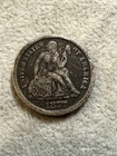 1877 CC Seated Liberty Dime 10c EF Extra Fine Details Cleaned Nice Coin See 7641