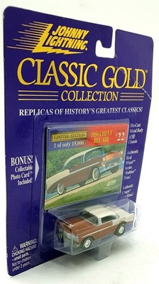 Johnny Lightning Maßstab 1:64 403-01 Classic Gold 1956 Chevrolet Bel Air #22