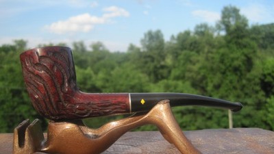 Dr Grabow Savoy Imported Briar Carved Bent Dublin Estate Pipe 5.3/4'' L