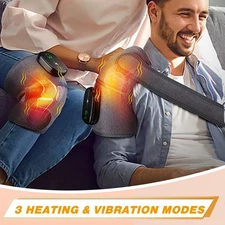 Electric Heated Shoulder & Knee Massager w/ Vibration Therapy Joint Pain Relief