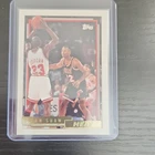 Topps Gold 1992-93 Brian Shaw Michael Jordan #185 Heat Bulls Basketball Card