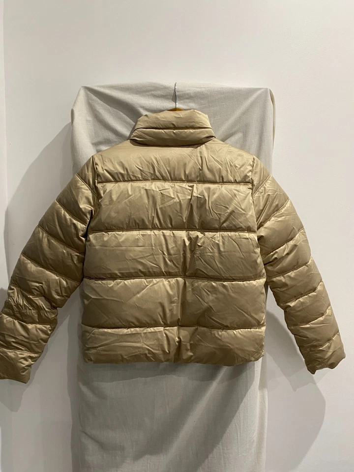 RESERVED Beige Padded Puffer Coat Size XS - Image 3 of 4