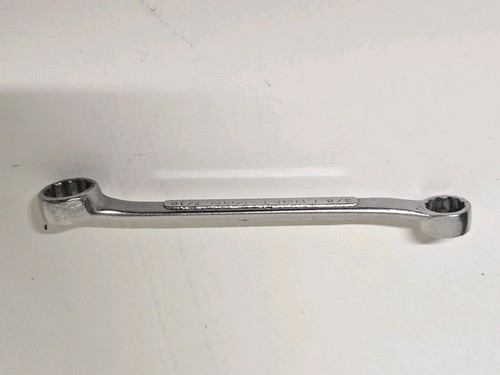 Excellent Vintage Craftsman USA 3/8" x 7/16'' 12 Pt. Double Box End Wrench -V-  - Picture 5 of 8