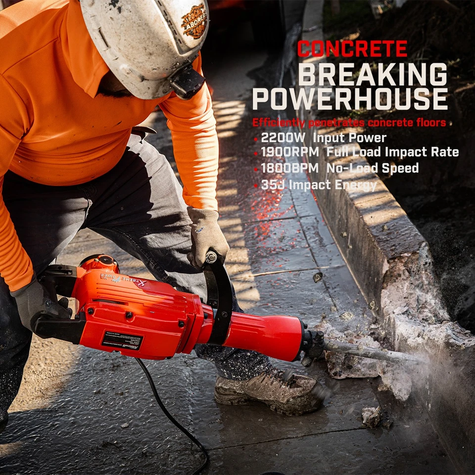 XtremepowerUS 2200W 电动拆解千斤顶凿子和含点位 — 第 3/4 张图片