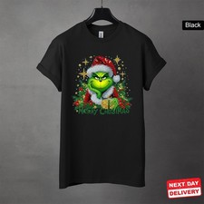 Grinch Green Christmas Santa Tee Funny Holiday Gift Shirt