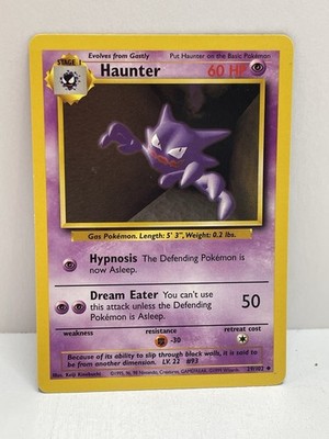 Pokemon TCG WOTC VTG MP Haunter 029/102 Base Set Regular