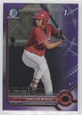 2022 Bowman Chrome Prospects Purple Refractor 55/250 Braylin Minier #BCP-93 0m4r