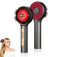 Electric Scalp Massager 3-in-1 Hair Oil Applicator Cordless IPX7 Grey Brush