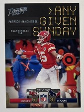 2021 Panini Prestige Football #AGS-PM Patrick Mahomes Any Given Sunday Insert