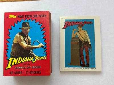 1984 Topps INDIANA Jones and the TEMPLE OF DOOM Complete Set (88) w/Stickers 11 - Photo 1/3