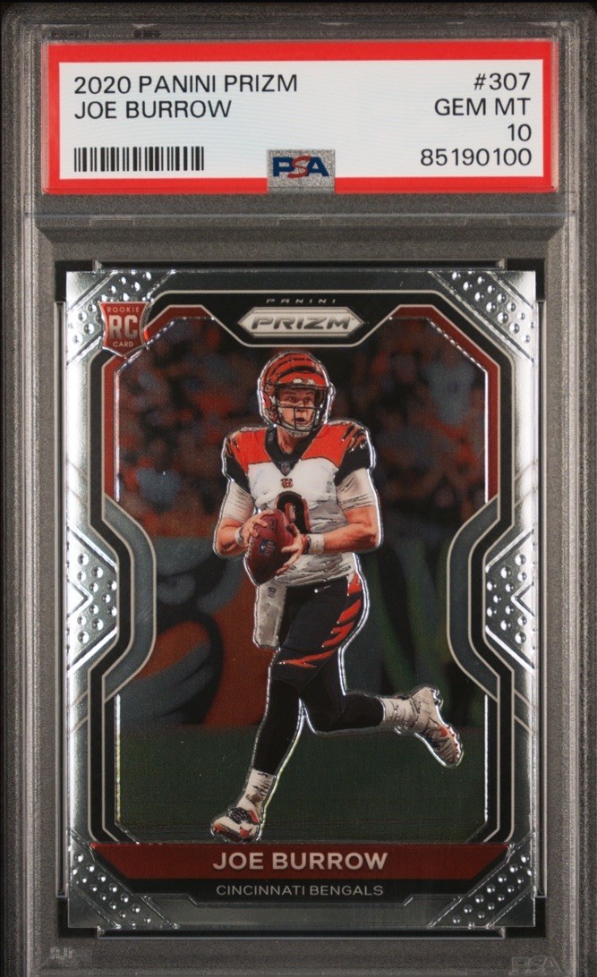 Panini 2020 Prizm Joe Burrow RC #307 Base Set PSA 10 Cincinnati Bengals