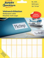 Avery Zweckform Vielzweck-Etiketten, 38 X 14 Mm, Weiß, Fp 1 Bis 40 Stk Spare 63%