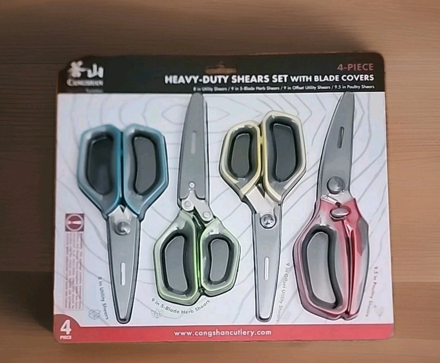 Cangshan German Steel Forged 4pc Heavy-Duty Shears Set w/ Blade Cover - NEW
Opens in a new window or