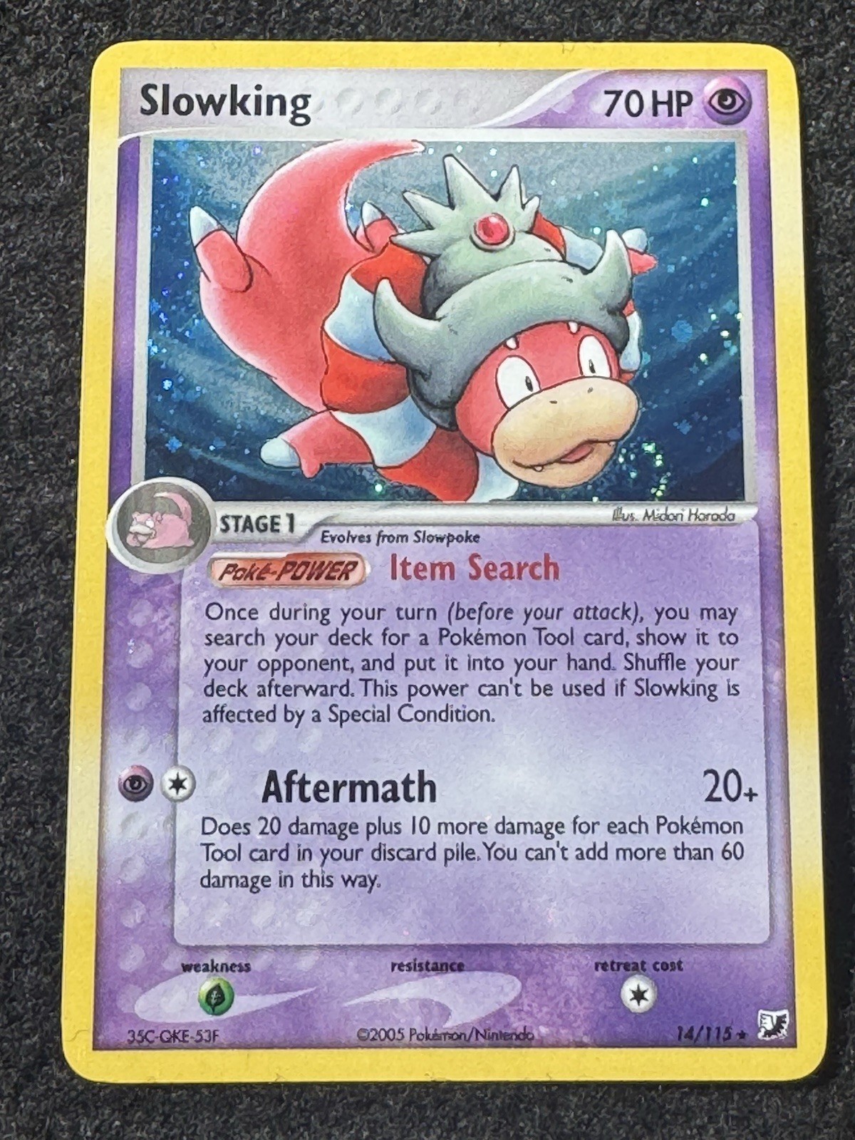 Pokemon TCG Slowking 14/115 Unseen Forces Reverse Holo Rare English SWIRL!