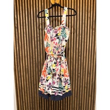 Vince Camuto Floral Print Sleeveless Dress with Belt - Size 10