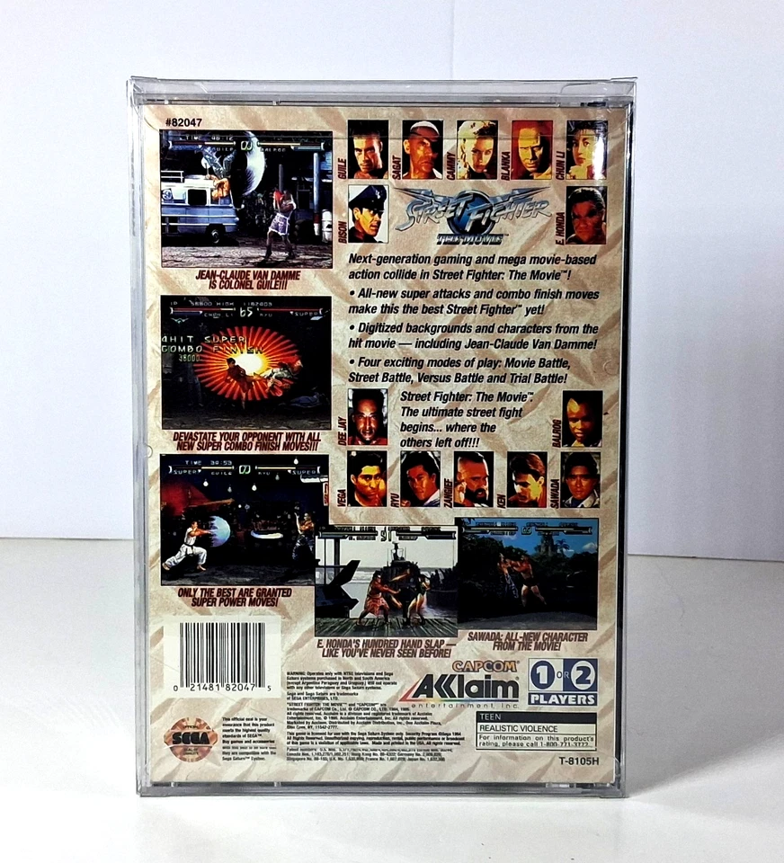 Street Fighter: The Movie (Sega Saturn, 1995) CIB Tested - Image 3 of 4