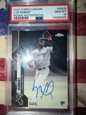 Luis Robert 2020 Topps Chrome Rookie Autograph PSA 10 New York Mets MLB