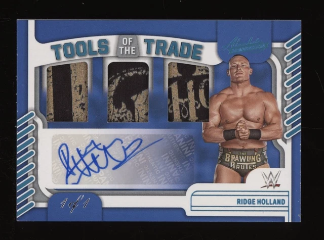 2023 Ridge Holland Panini Absolute WWE Event Worn Material Auto Autograph #1/1