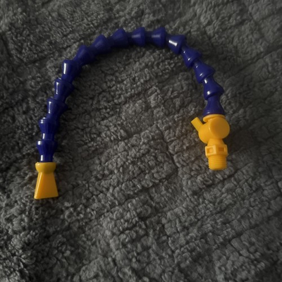 #ad 1Pc 1 4 Nozzle Flexible Plastic Water Oil Coolant air Hose For Lathe $10.00