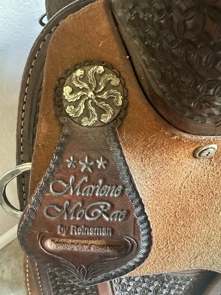 14” Marlene McRae Special EFFX 2015 NFR Qualifying Barrel Saddle - Image 4 of 4