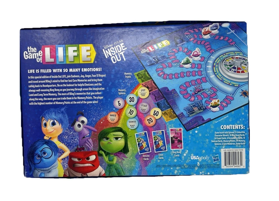 Juego de mesa Disney Pixar Inside Out The Game of Life Foto 2 de 4