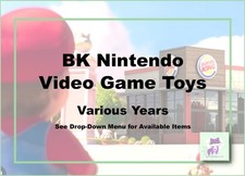 Burger King Nintendo Video Game Toys-Various Years-Pick!