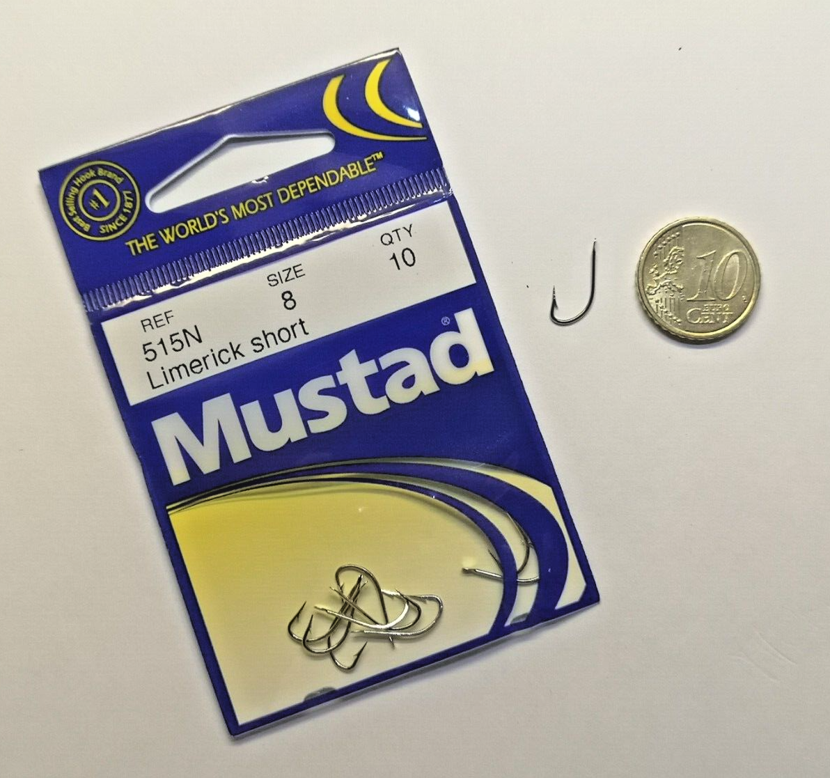 Scatola Da 100 Ami Mustad Limerick Taglia 8 (modello 33602) - Bronzo, Eco-compatibili, Per Acqua Dolce E Salata