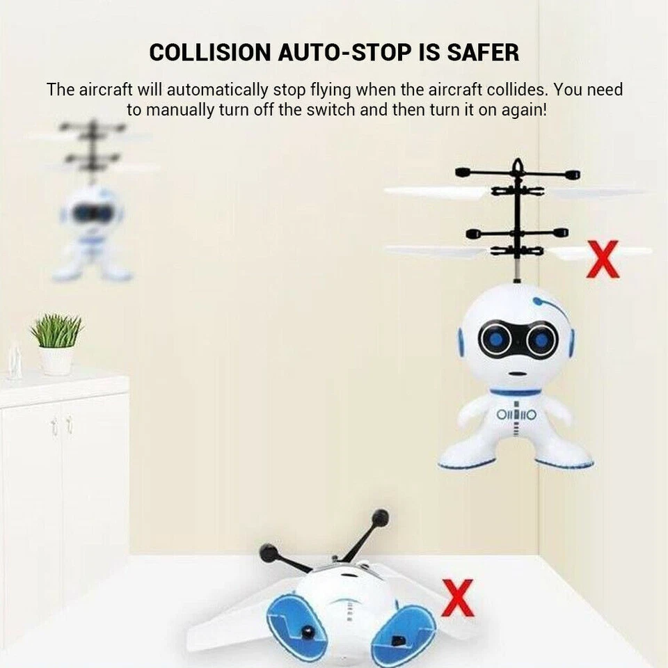 Robot de bolas juguetes voladores para niños 3 4 5 6 7 8 9 10 años niños y niñas regalo de cumpleaños Foto 4 de 4