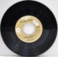 THE BEACH BOYS  "When I Grow Up / She Knows Me Too Well"  45RPM  Capitol 6204