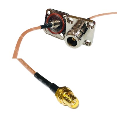 RG316 N Female Flange O-Ring to RP-SMA FEMALE RF Cable Rapid-SHIP LOT