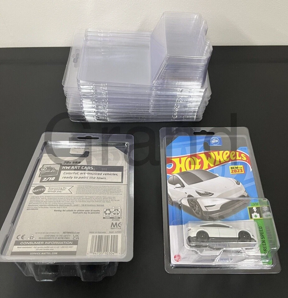 50 Protector Cases For Hot Wheels Matchbox Mainline Blister Pack FREE SHIPPING! - Image 2 of 4