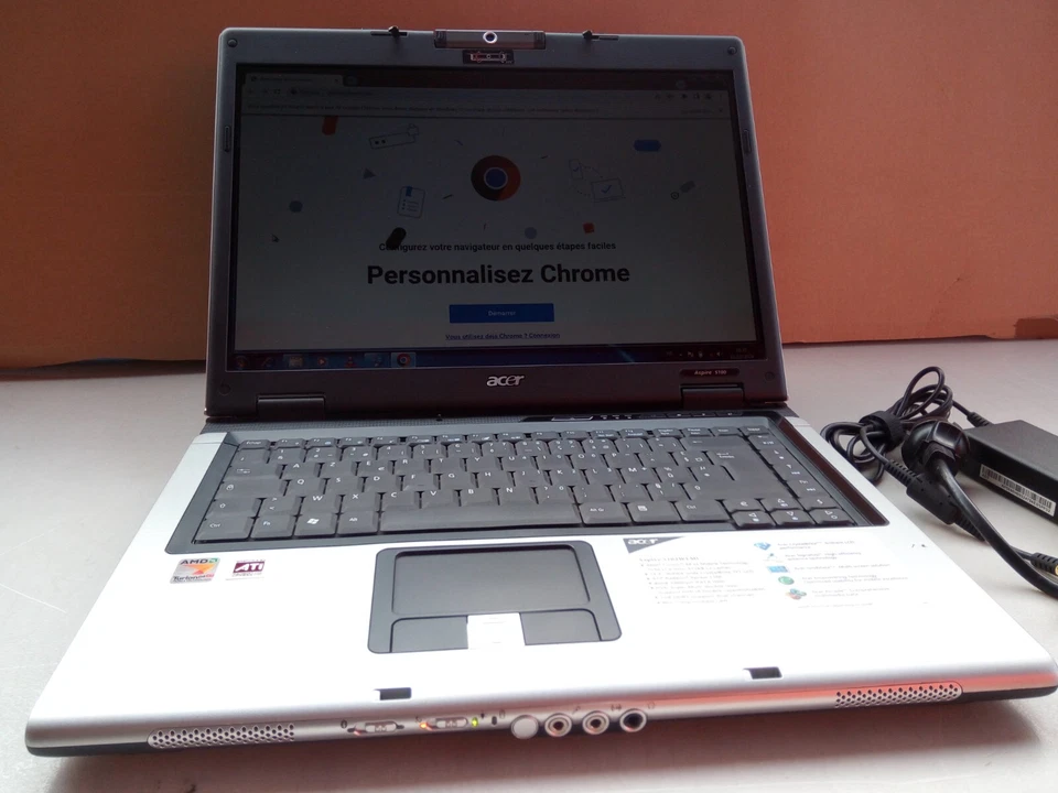 PC Acer Aspire 5100 de AMD/ 2Go Ram/ HDD 80Go Windows 7/ 15" & Bon état - Photo 4/4