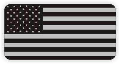 Coppia - Adesivi Riflettenti Per Elmetti Con Bandiera Americana Black - Foto 3