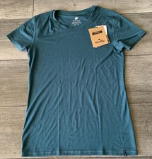 Woolly Crew Tee 95% Merino Wool Women Size XX...
