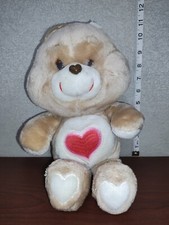 VINTAGE Kenner 1983 TENDER Heart CARE Bears - 12" STUFFED Tenderheart PLUSH toy 