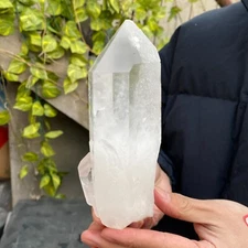 1.4lb Natural White Clear Quartz Crystal Cluster Raw Healing Specimen