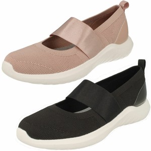 clarks elasticated shoes