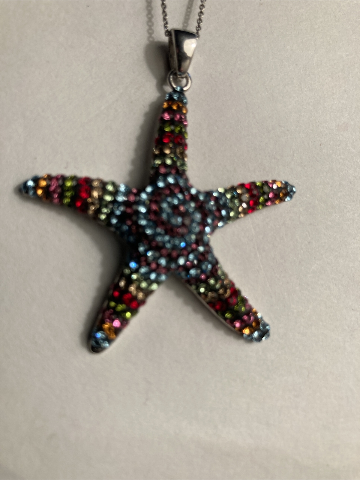 Rainbow Sterling Silver Statfish - image 1