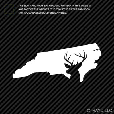 (2x) North Carolina Deer State Sticker Premium Vinyl buck hunt hunting ...