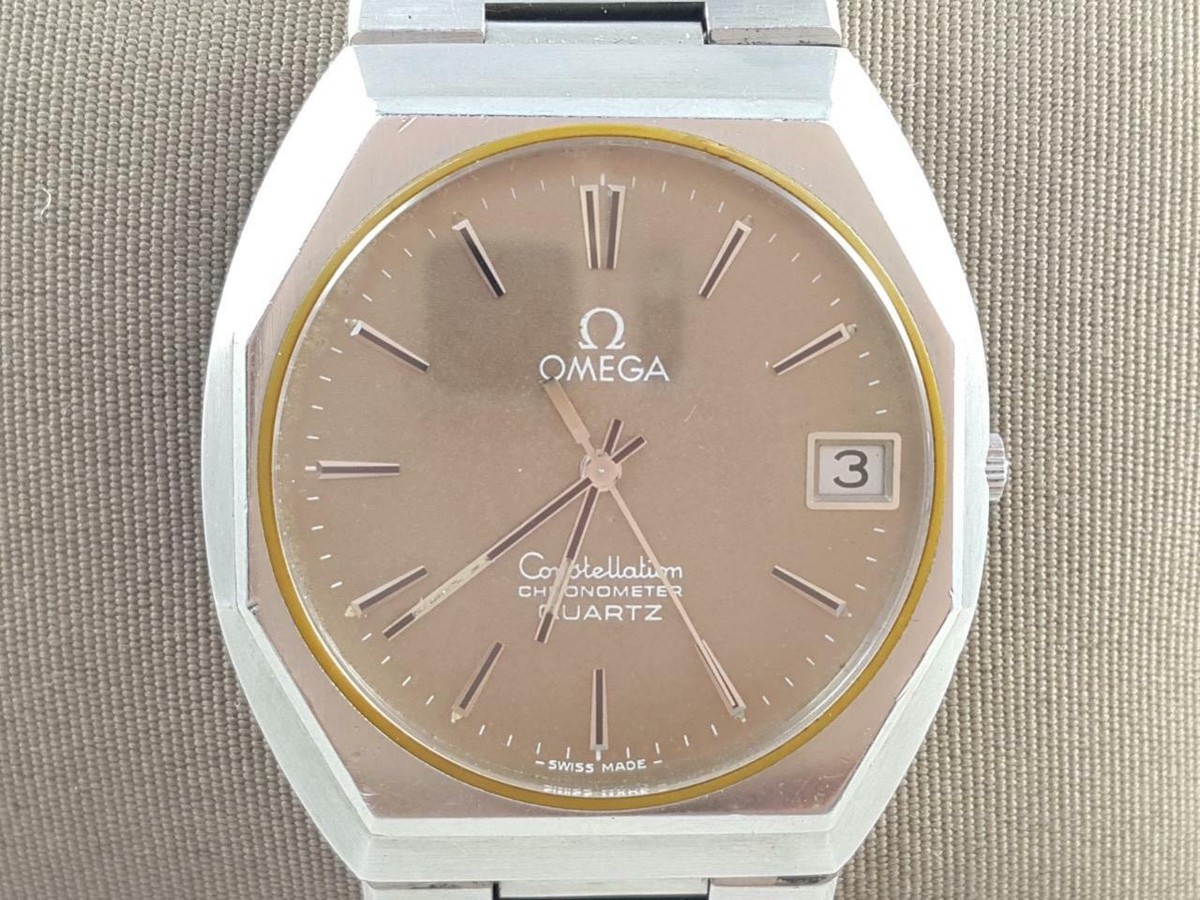 Auth Omega Constellation Chronometer Steel 34mm Quartz Cal:1333 