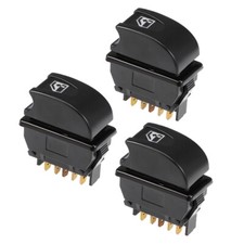 3pcs 5 Pins Car Window Switch Car Control Momentary Master Switches DC 12V