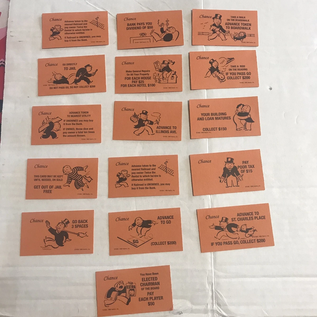 Monopoly 2024 chance cards