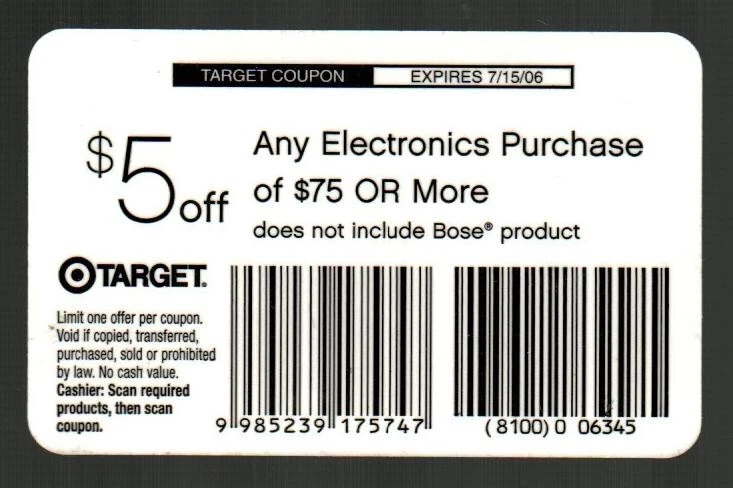 TARGET Video Camera & Daisies ( 2006 ) Promotional Card ( $0 - EXPIRED ) V1 - Image 2 of 2