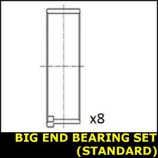 Big End Con Bearing Set Fits MG EXPRESS F TF Opt1/3 No Oversize DTS5502BB