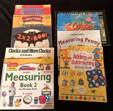 Home School Math Books LOT OF 9 Books