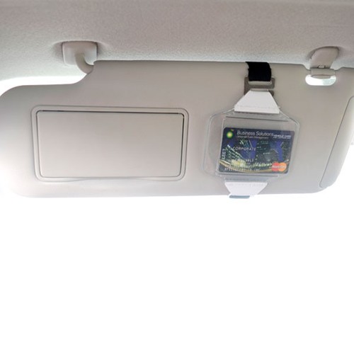 10 Pack Fleet Visor Fuel Card Holders with Black Strap by Specialist