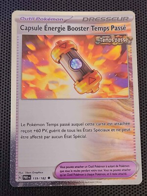 Pokemon Karte KAPSEL ENERGIE BOOSTER 159/182 Holo POINT EV4 PROMO Französisch DE